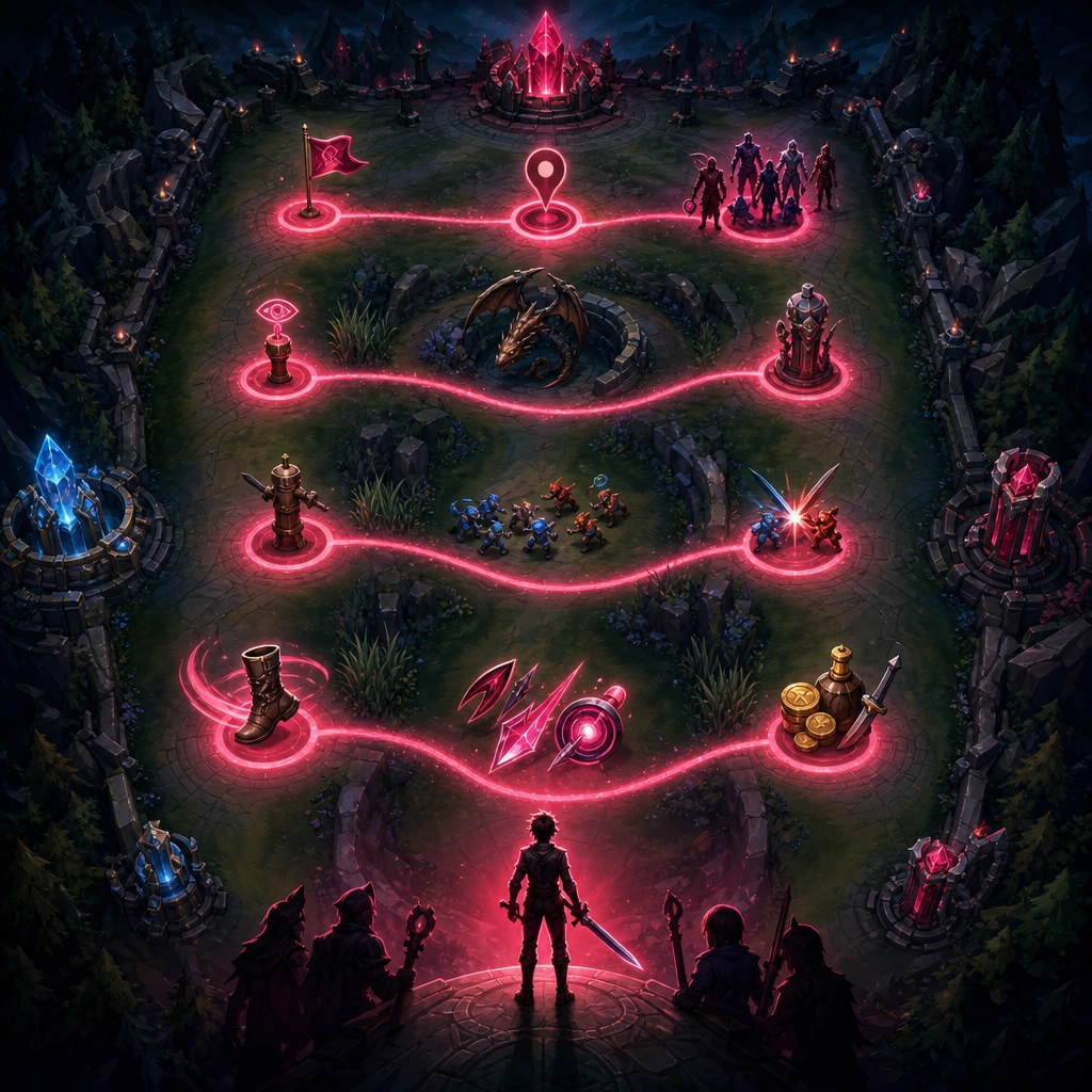 Build familiarity one match and one measurable skill at a time. League of Legends Beginner Guide first 10 games roadmap with one practical goal for every match
