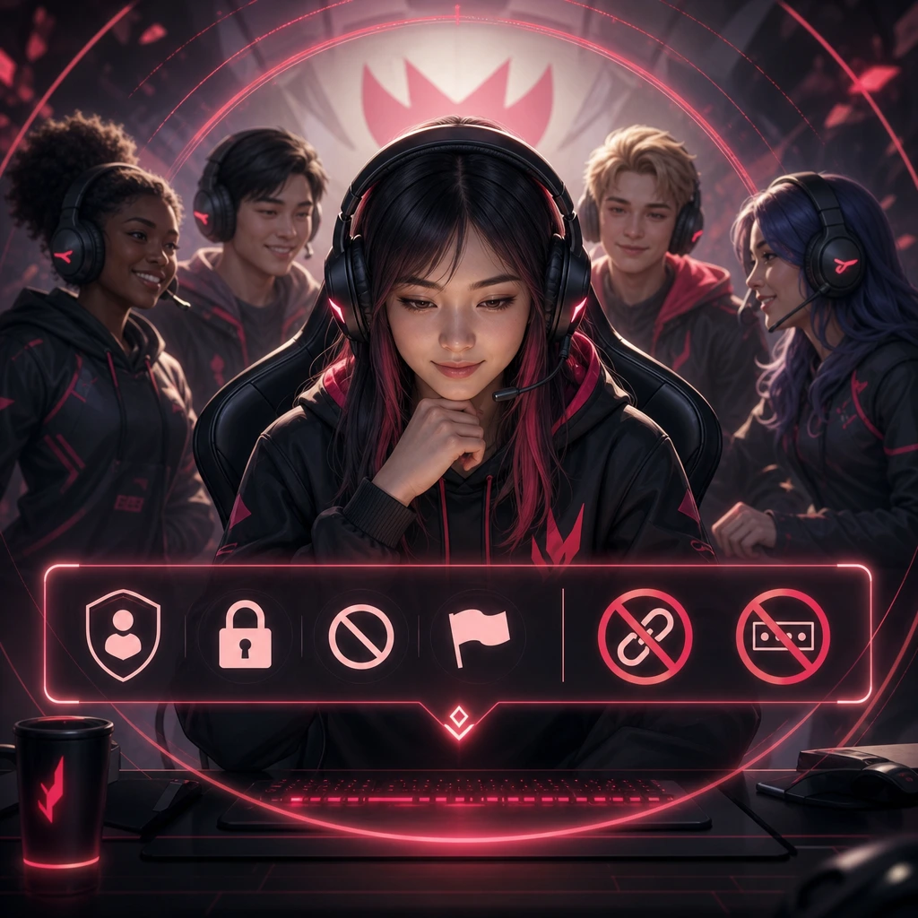 Check moderation, privacy, reporting options, and rules before joining any group. League of Legends Community safety checklist for avoiding harassment and gaming scams